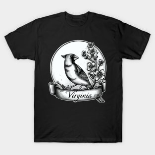 Virginia state Tattoo style design T-Shirt